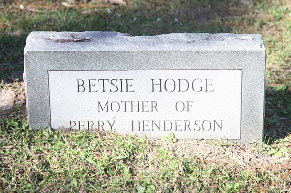 Betsie Hodge Gravestone Photo