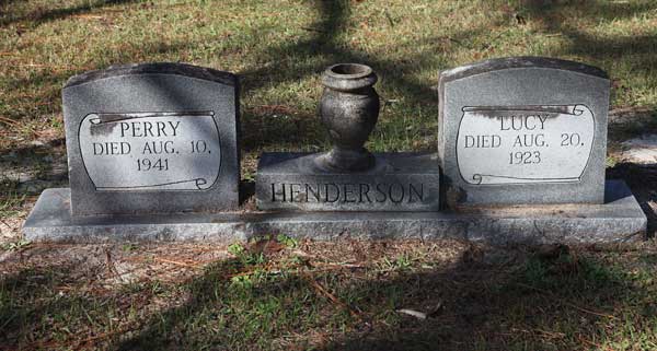 Perry & Lucy Henderson Gravestone Photo