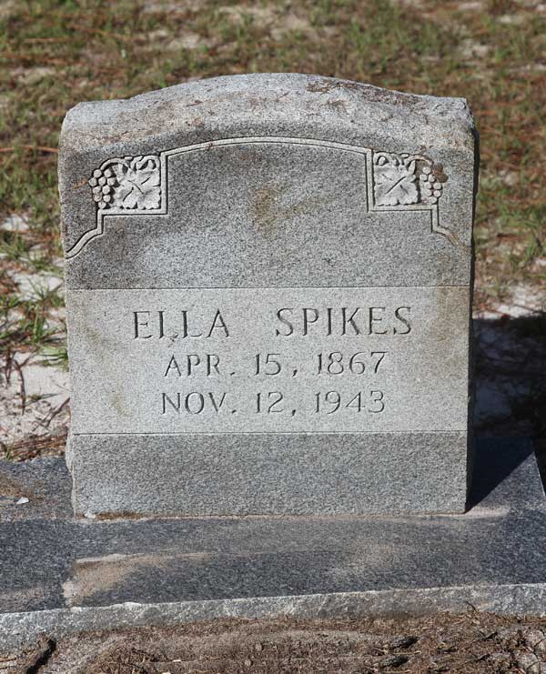 Ella Spikes Gravestone Photo
