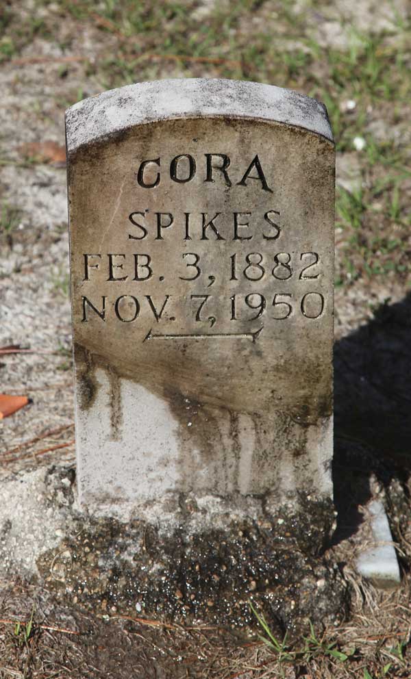 Cora Spikes Gravestone Photo