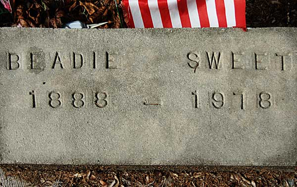 Beadie Sweet Gravestone Photo