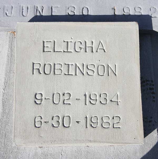 Eligha Robinson Gravestone Photo