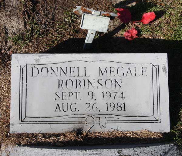 Donnell Megale Robinson Gravestone Photo