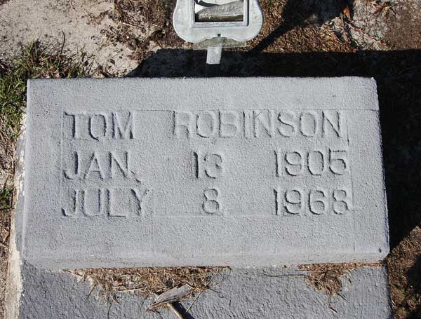 Tom Robinson Gravestone Photo