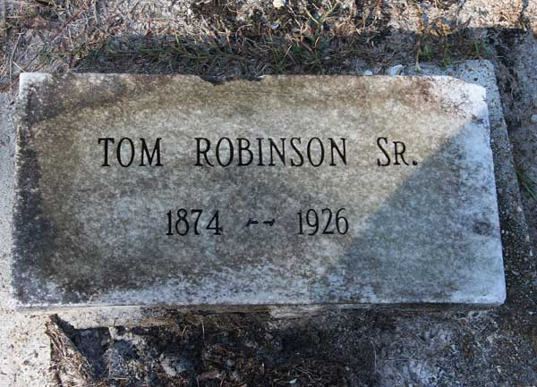 Tom Robinson Gravestone Photo