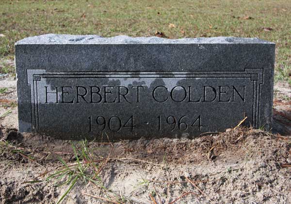 Herbert Colden Gravestone Photo