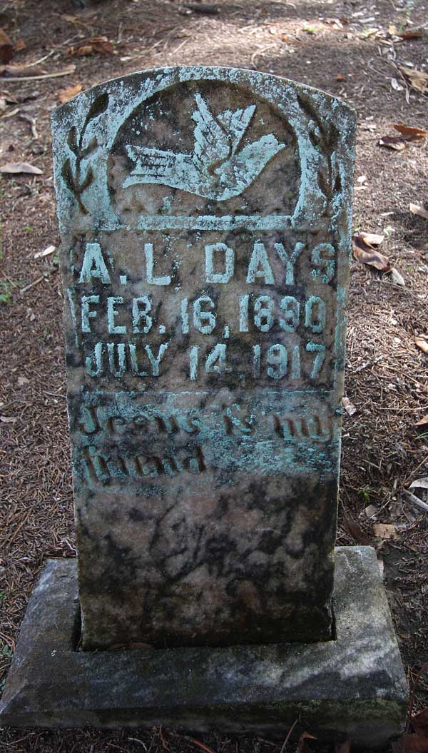 A.L. Days Gravestone Photo