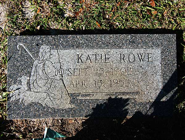 Katie Rowe Gravestone Photo