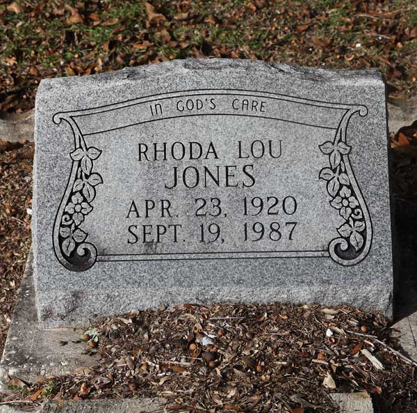 Rhoda Lou Jones Gravestone Photo