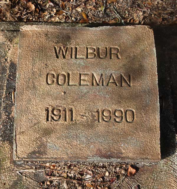 Wilbur Coleman Gravestone Photo