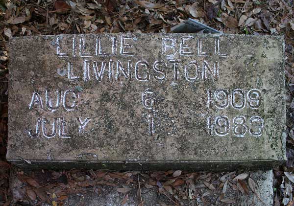 Lillie Bell Livingston Gravestone Photo