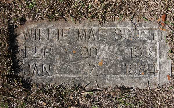 Willie Mae Scott Gravestone Photo