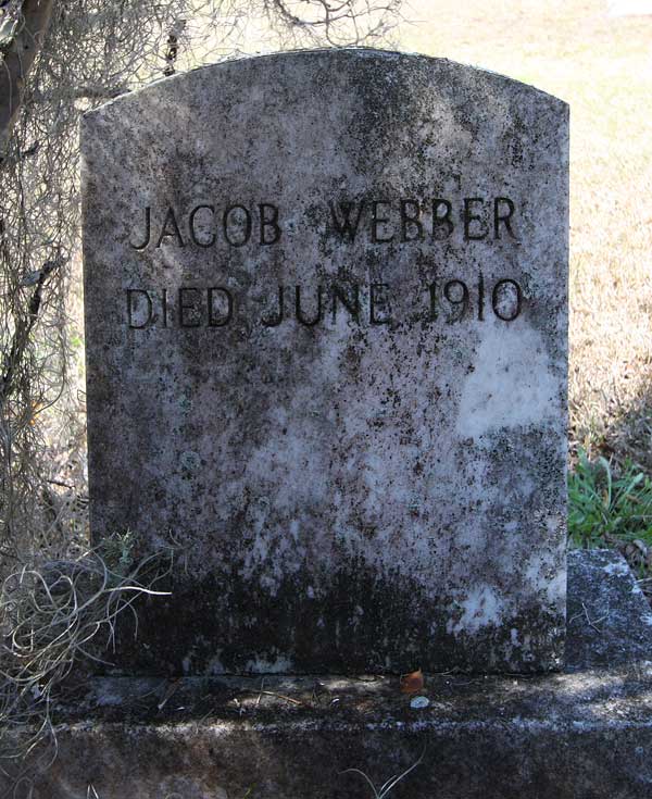 Jacob Webber Gravestone Photo