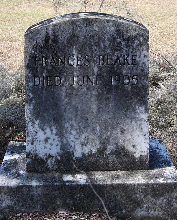 Frances Blake Gravestone Photo