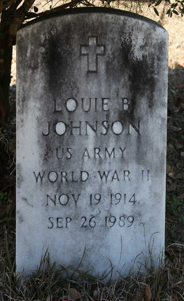 Louie B. Johnson Gravestone Photo