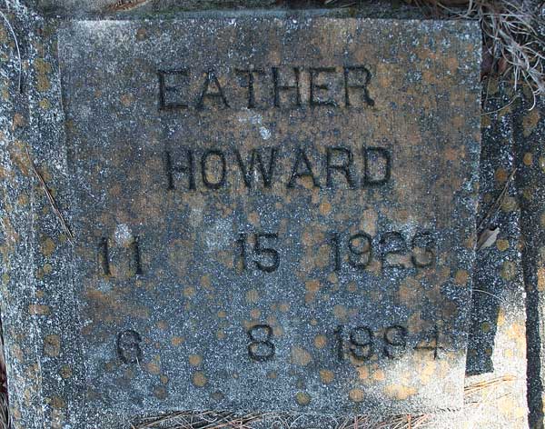 Eather Howard Gravestone Photo