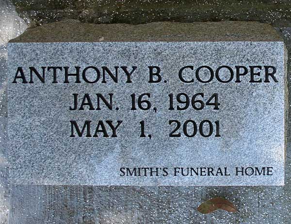 Anthony B. Cooper Gravestone Photo