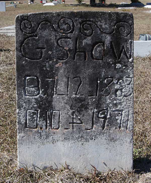 G. Shaw Gravestone Photo