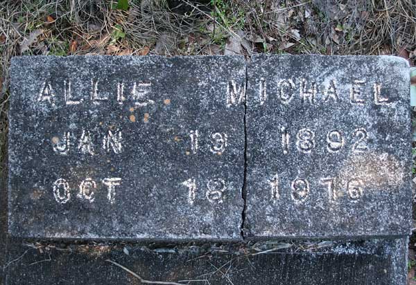 Allie Michael Gravestone Photo