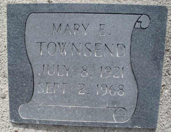 Mary E. Townsend Gravestone Photo
