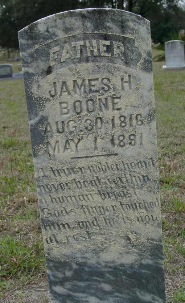 James H. Boone Gravestone Photo
