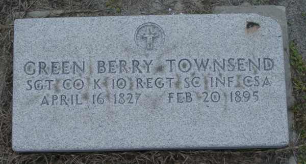 Green Berry Townsend Gravestone Photo