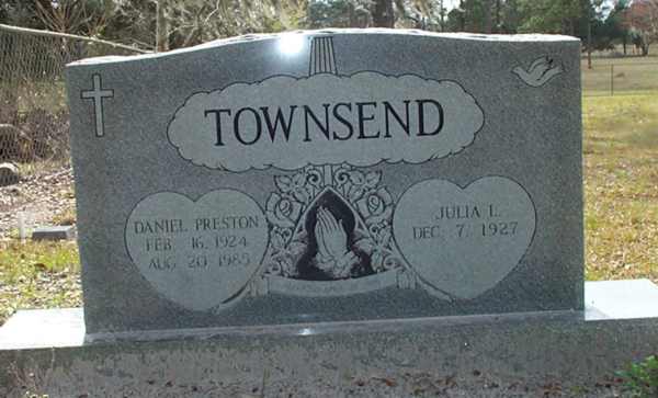 Daniel P. & Julia Townsend Gravestone Photo