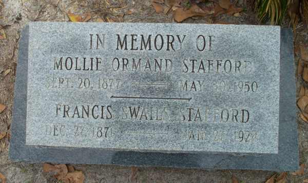  Millie Ormand Stafford Gravestone Photo