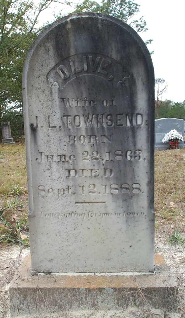 Olive, Townsend Gravestone Photo