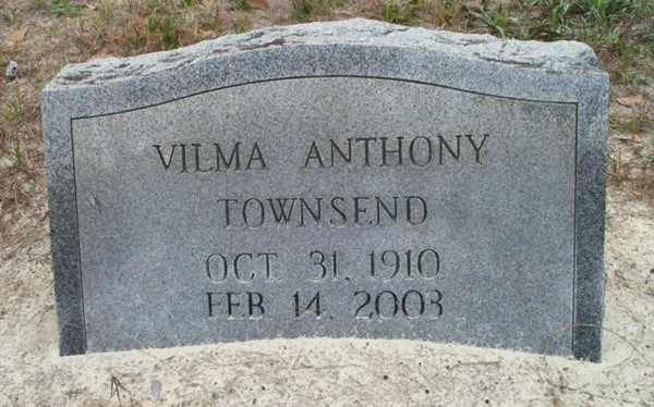 Vilma Anthony Townsend Gravestone Photo