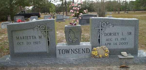 Marietta M. & Dorsey L. Townsend Gravestone Photo
