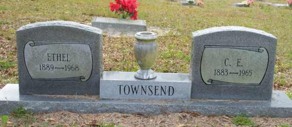Ethel & C.El Townsend Gravestone Photo