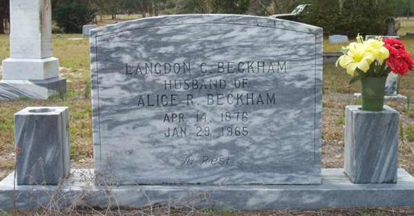 Langdon C. Beckham Gravestone Photo