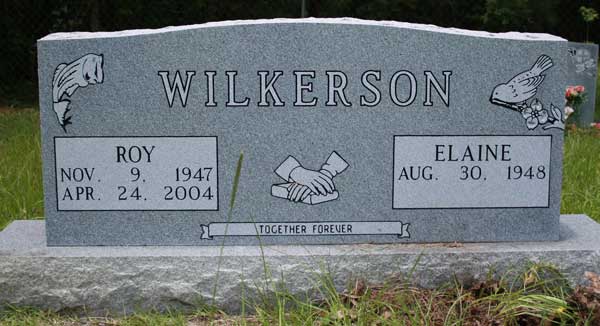 Roy & Elaine Wilkerson Gravestone Photo