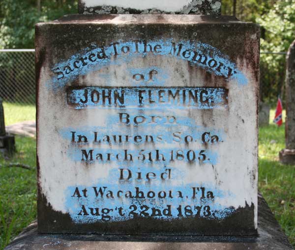 John Fleming Gravestone Photo