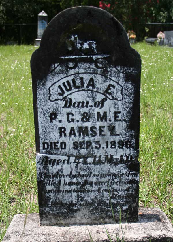 Julia E. Ramsey Gravestone Photo