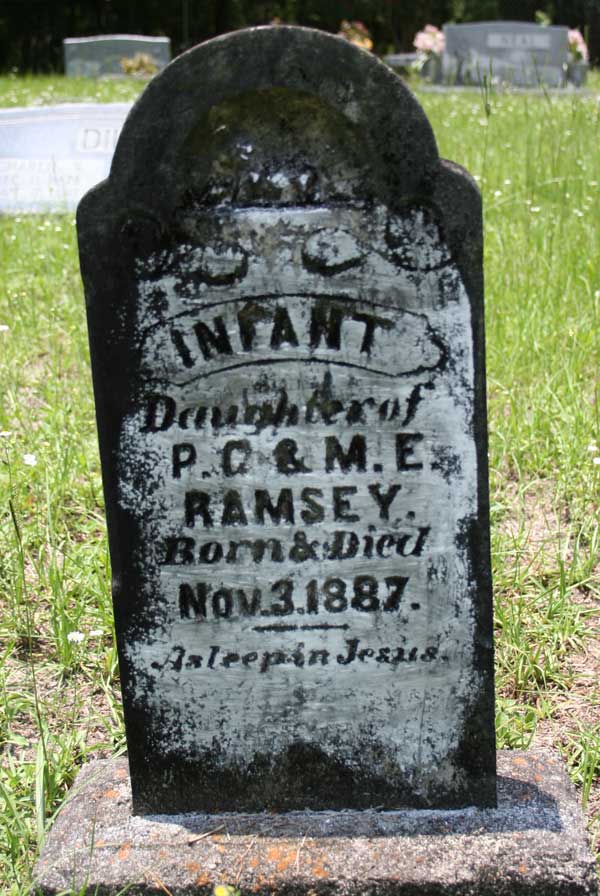 Infant Daughter Ramsey Gravestone Photo