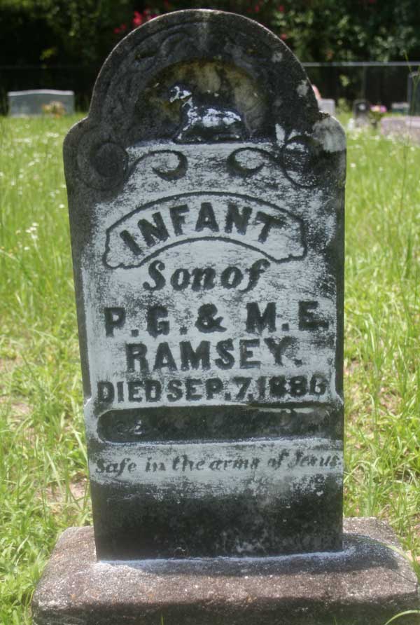 Infant Son Ramsey Gravestone Photo