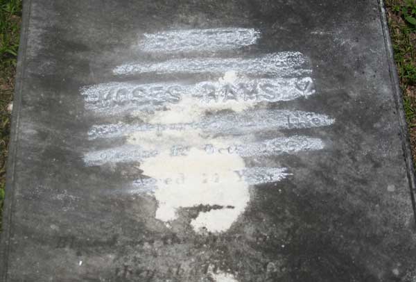 Moses Ramsey Gravestone Photo