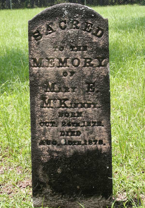 Mary E. McKinney Gravestone Photo