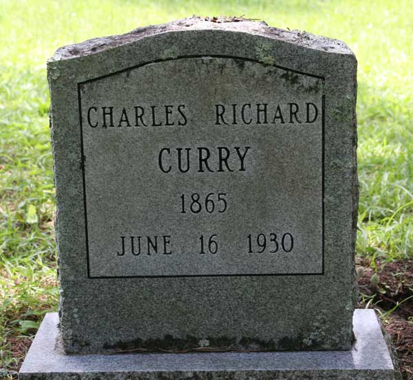 Charles Richard Curry Gravestone Photo