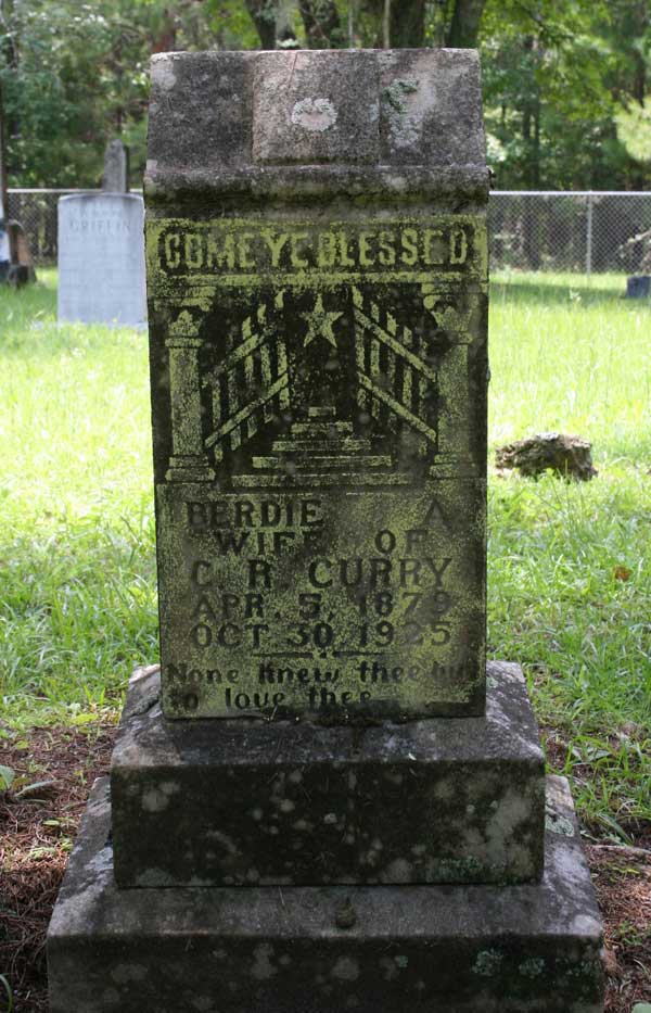 Berdie A. Curry Gravestone Photo