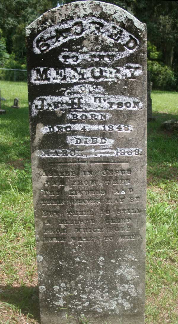 Jas H. Tyson Gravestone Photo