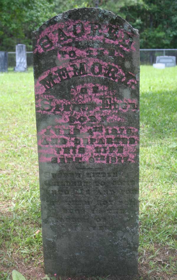 Sammie Edge Gravestone Photo