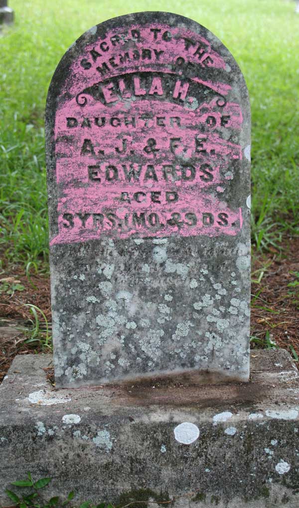 Ella Edwards Gravestone Photo