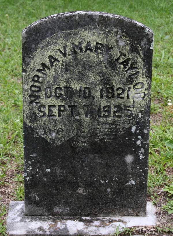 Norma V. Mary Taylor Gravestone Photo