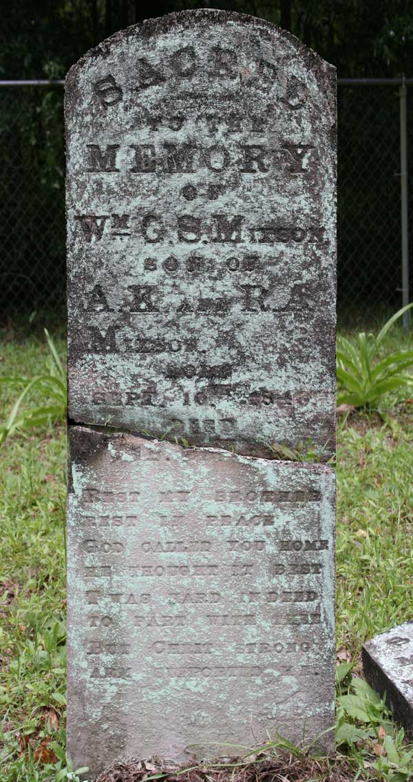 Wm G. S. Mixson Gravestone Photo