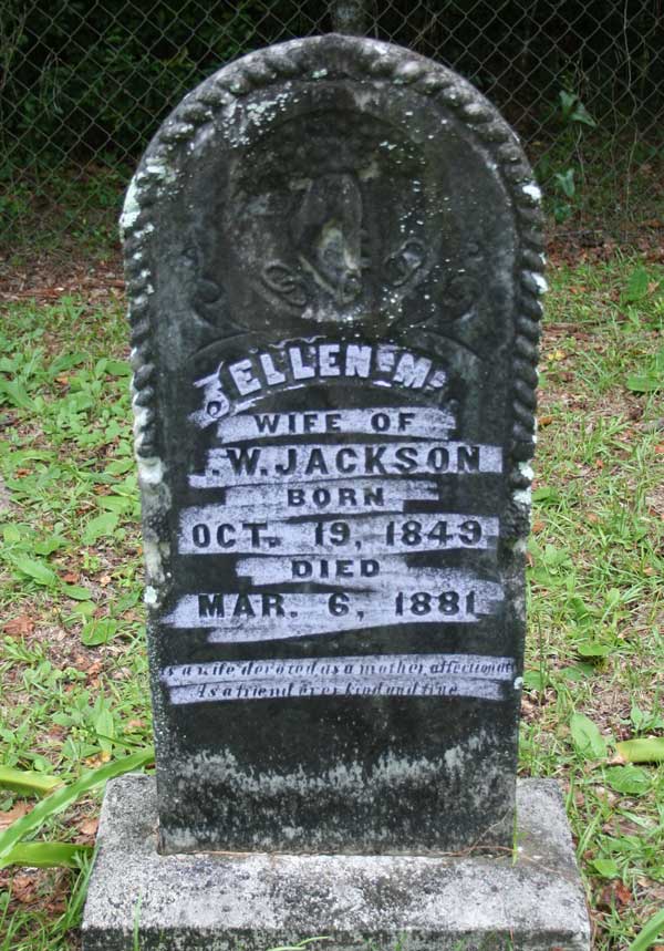 Ellen M. Jackson Gravestone Photo