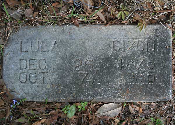 Lula Dixon Gravestone Photo