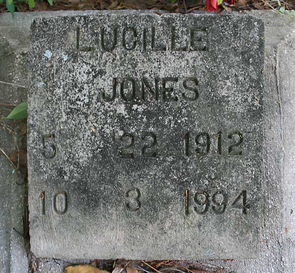 Lucille Jones Gravestone Photo